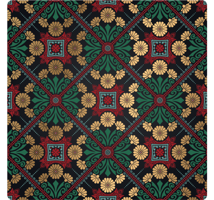 Sous verre feuille décorative à motif floral - TenStickers