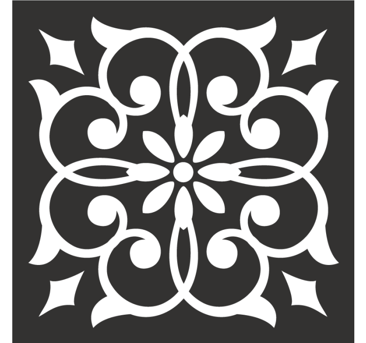 Sous verre motif botanique élaboré - TenStickers