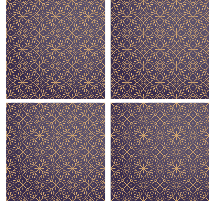 Sous verre style imprimé floral - TenStickers