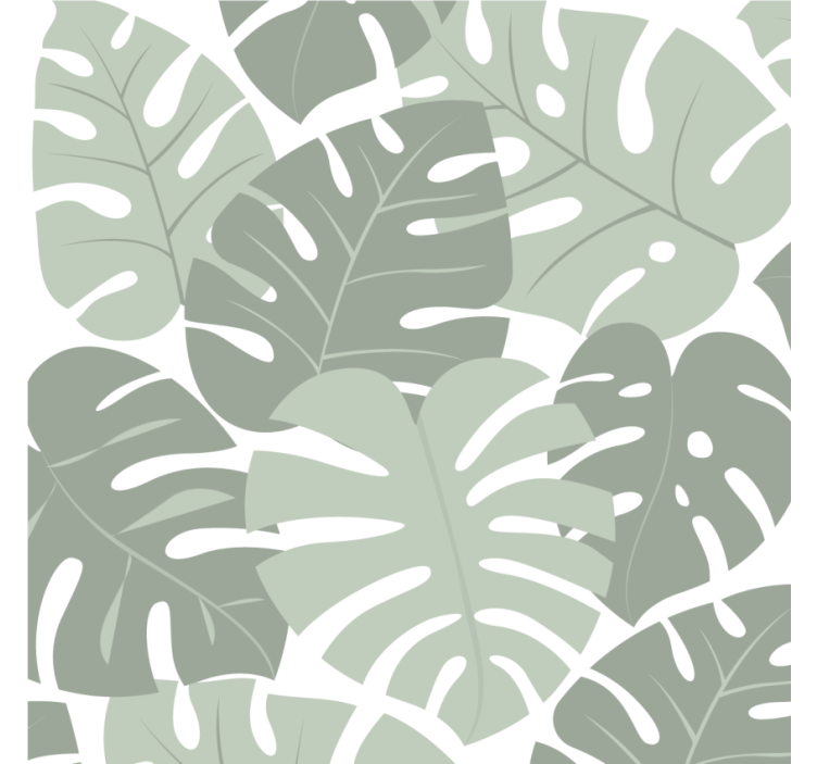Sous verre motifs de monstera feuillus - TenStickers