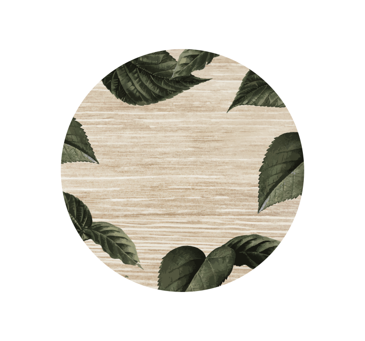 Sous verre motif de feuilles inspiré de la nature - TenStickers