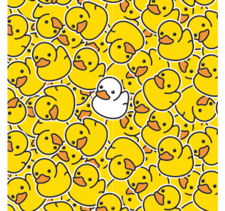 Sous verre geek motif de canards en caoutchouc amusants - TenStickers