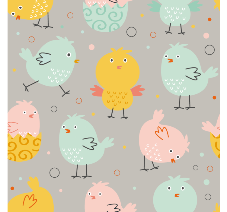 Sous verre geek oiseaux colorés et fantaisistes - TenStickers