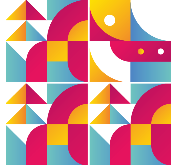 Sous verre motifs de formes géométriques - TenStickers