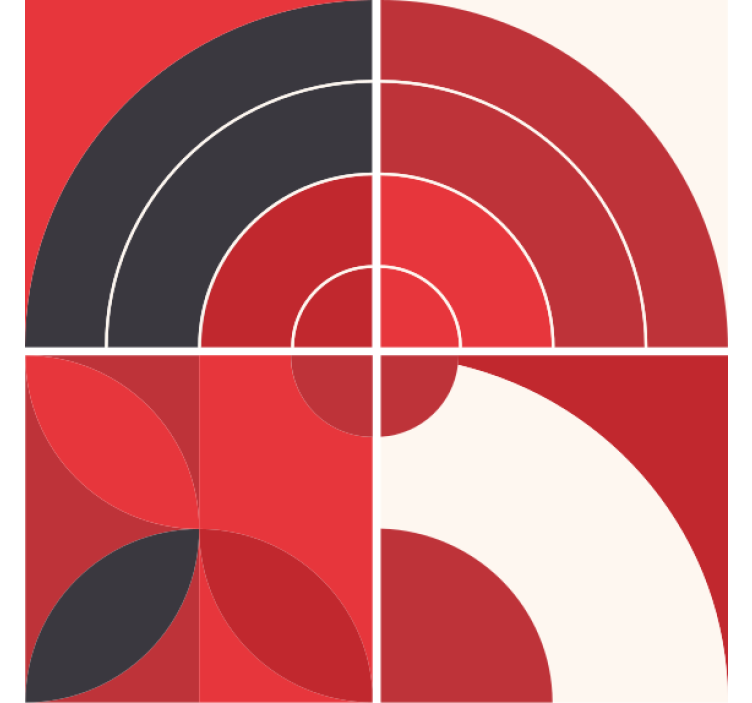 Sous verre motifs géométriques colorés - TenStickers