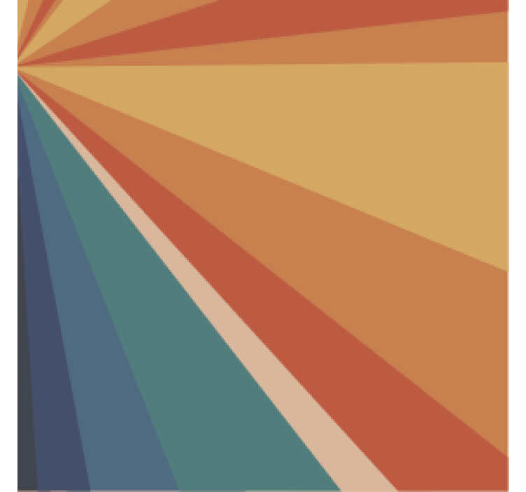 Sous verre rayons de couleur géométriques - TenStickers