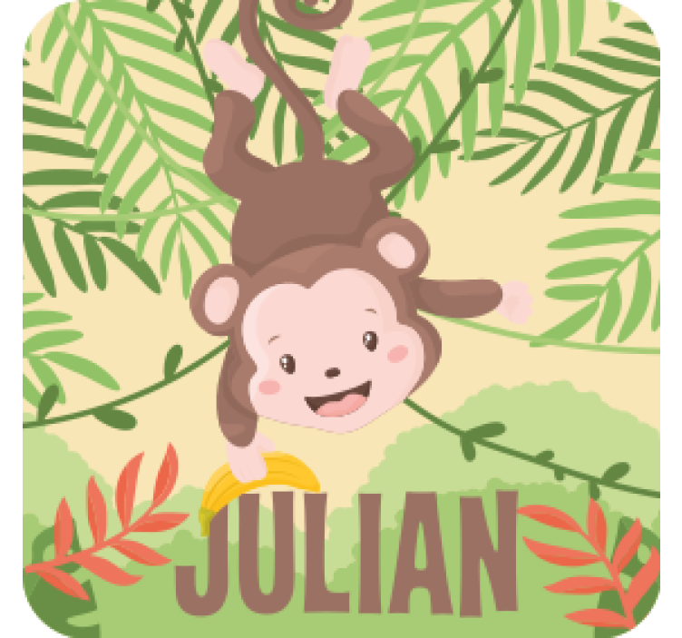 Sous verre geek design de singe amusant - TenStickers