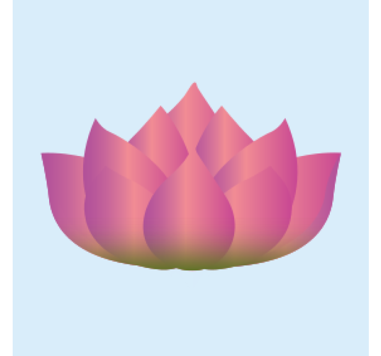 Sous verre geek fleur de lotus en éclosion - TenStickers