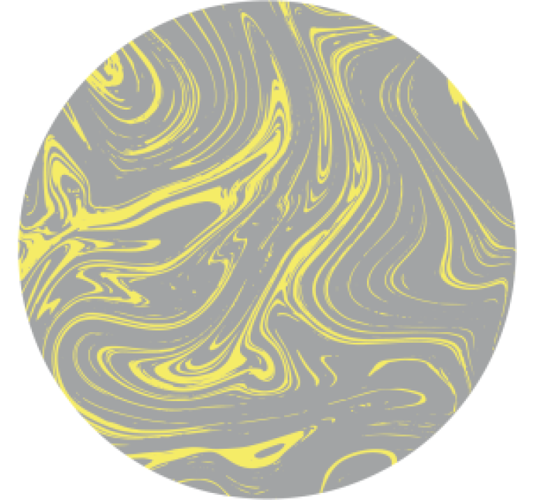 Sous verre motifs jaunes tourbillonnants - TenStickers