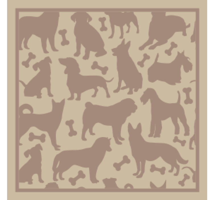 Dessous de verre Incroyable motif de chiens - TenStickers