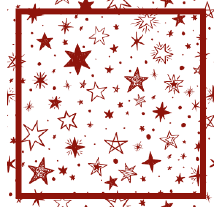 Sous verre noël motif étoilé de fête - TenStickers