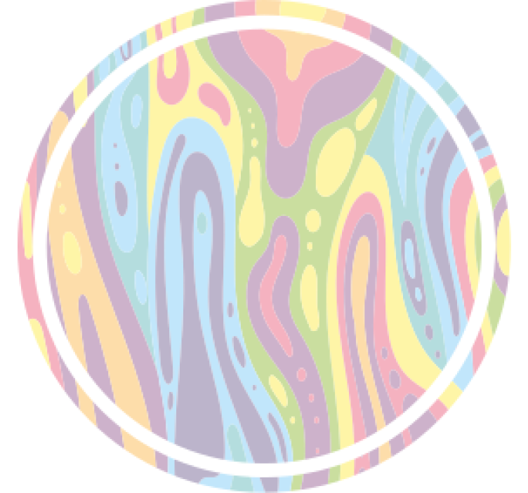 Sous verre motif pastel ondulé - TenStickers