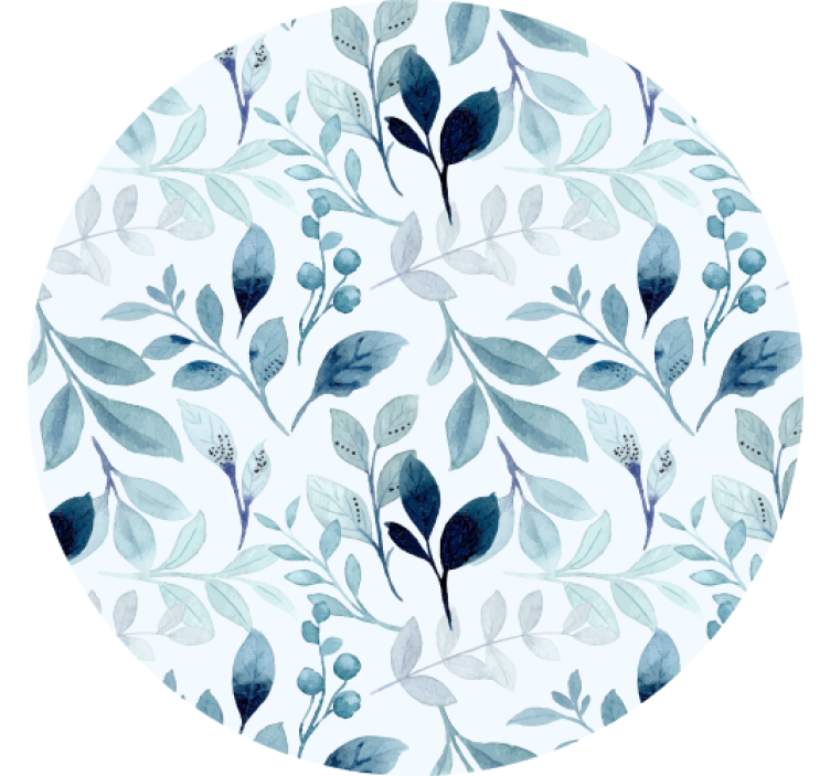 Sous verre motif de feuilles florales - TenStickers
