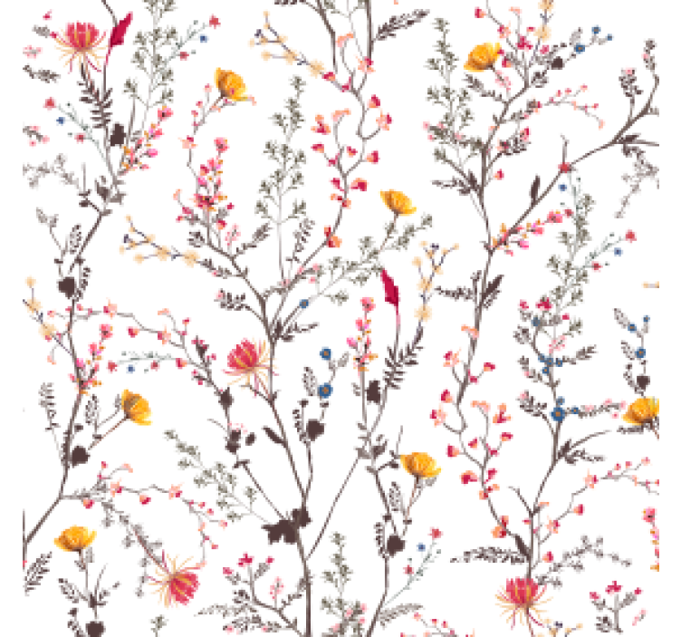 Sous verre motif de branches florales - TenStickers