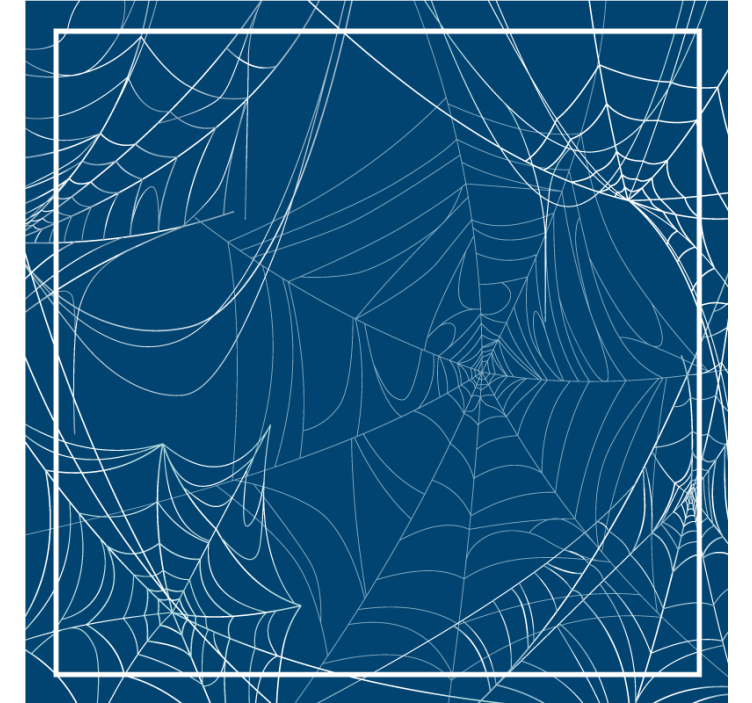 Sous verre Halloween motif de toile complexe - TenStickers
