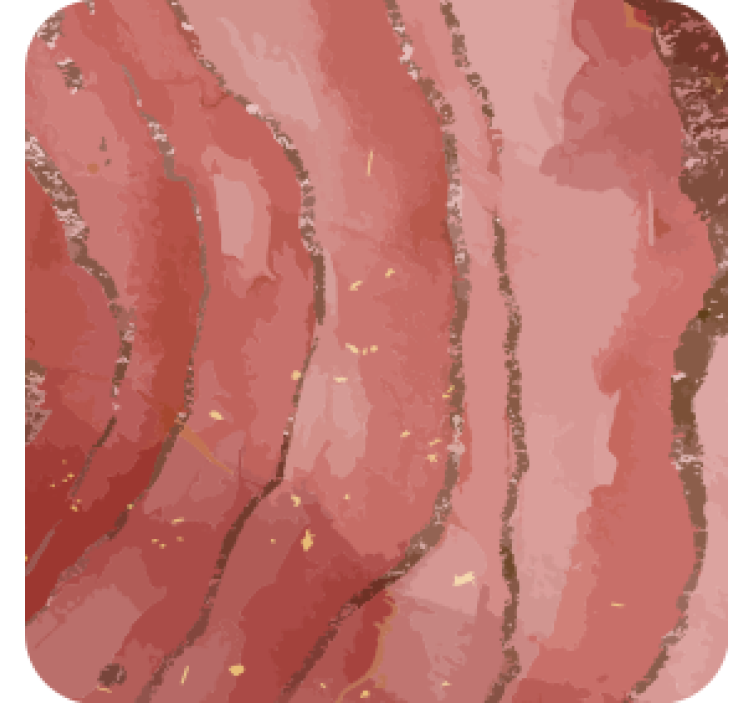 Sous verre tourbillon de marbre rose abstrait - TenStickers