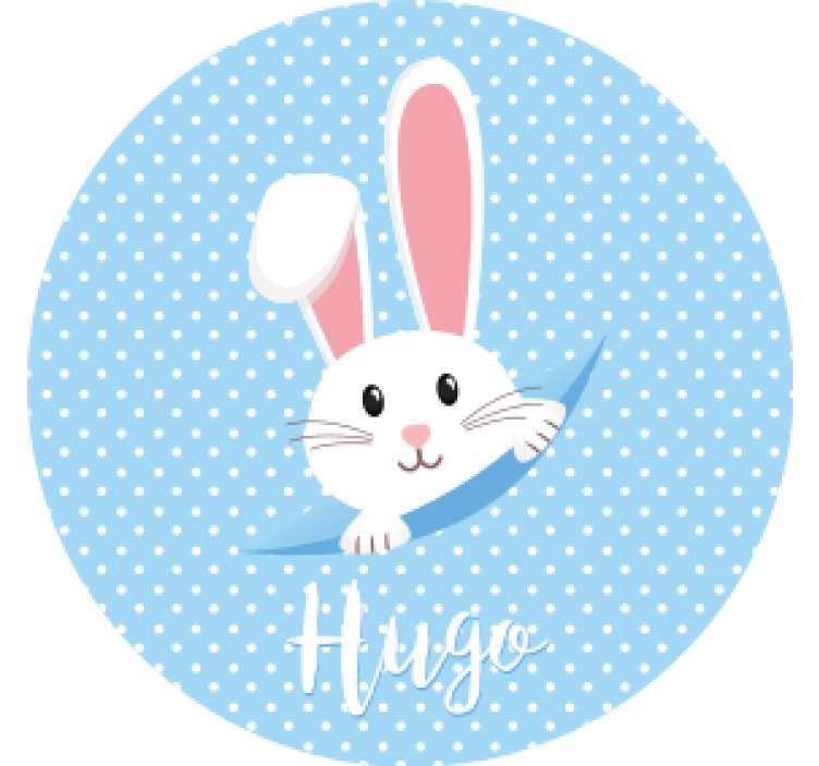 Sous verre mariage design de petit lapin mignon - TenStickers
