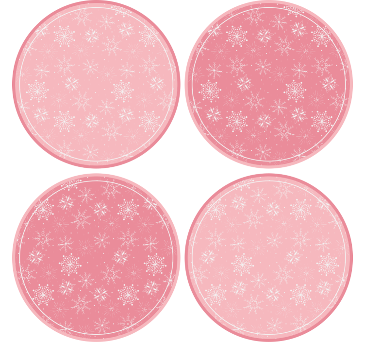 Sous verre noël motif flocon de neige - TenStickers