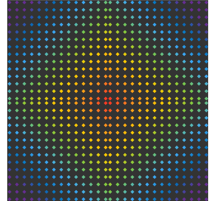 Sous verre motif à pois colorés - TenStickers