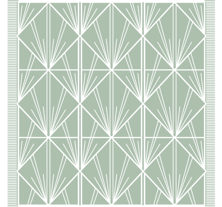 Sous verre motif de feuilles géométriques - TenStickers