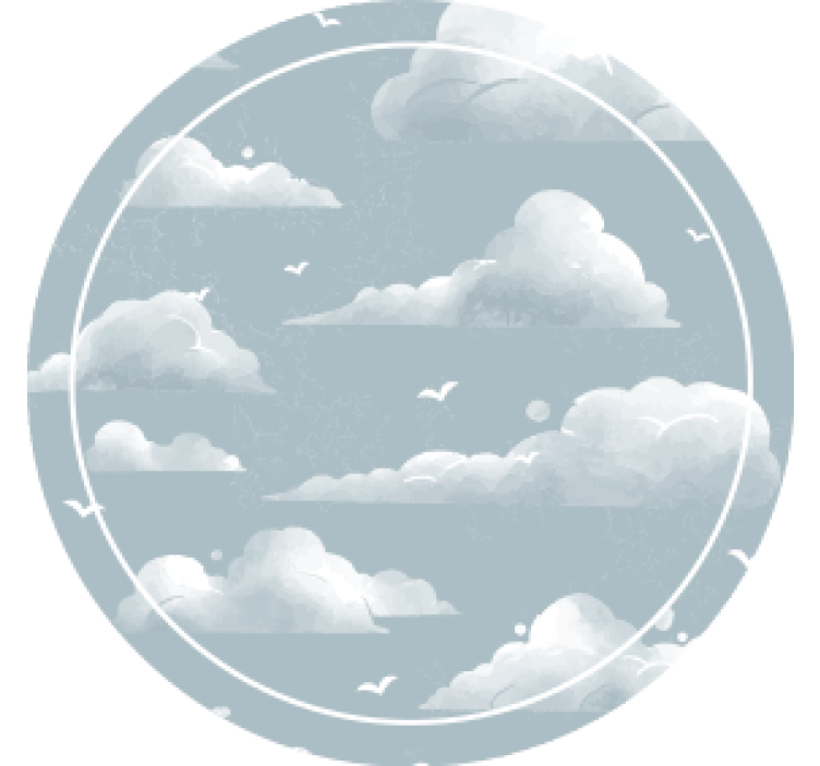 Sous verre motif ciel nuageux - TenStickers