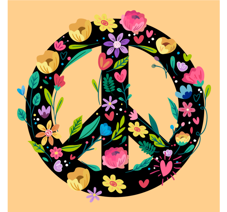 Sous verre citation symbole de sérénité botanique - TenStickers