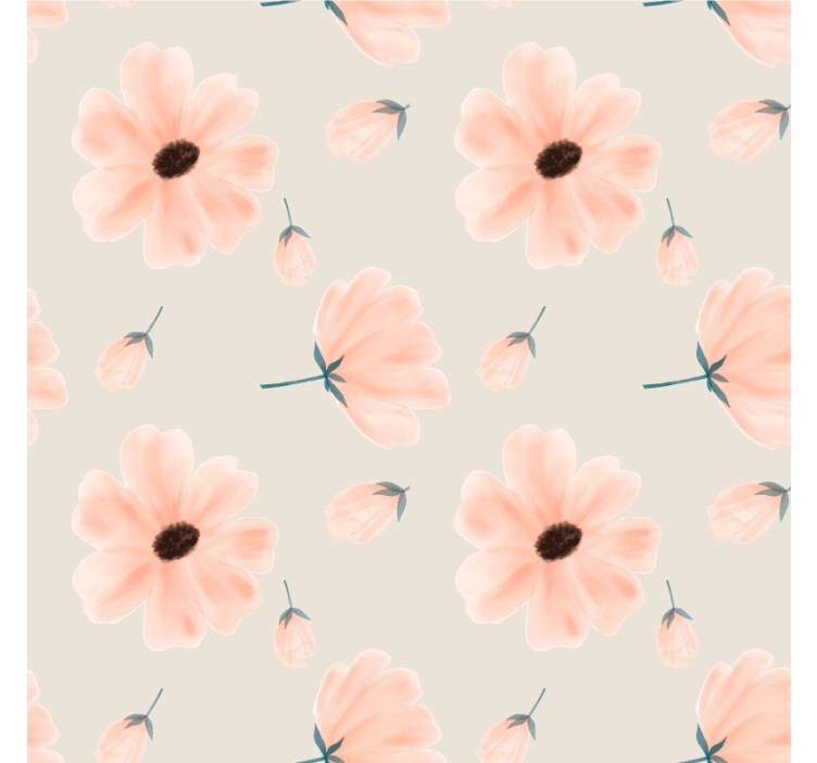 Sous verre motif floral aux pétales doux - TenStickers