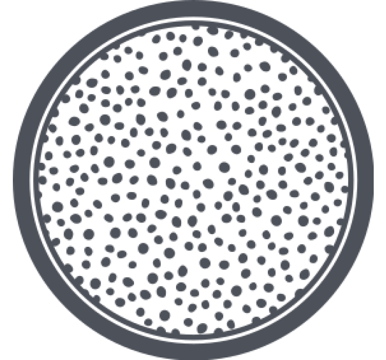 Sous verre motif circulaire à pois - TenStickers
