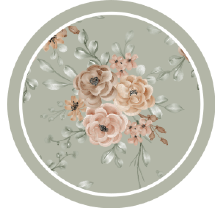 Sous verre moderne motif Élégance florale - TenStickers