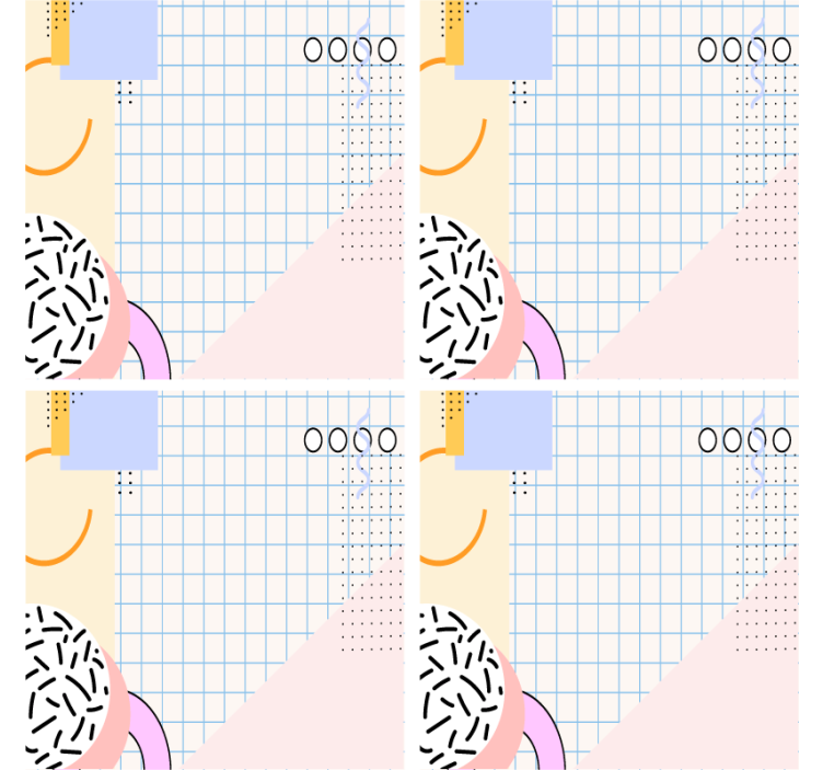 Sous verre moderne motif géométrique - TenStickers