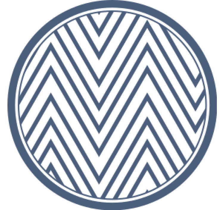 Sous verre motif chevrons - TenStickers