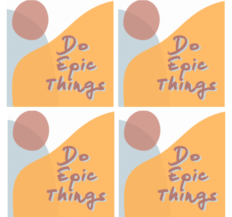 Sous verre citation design message inspirant - TenStickers