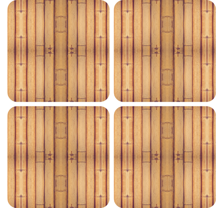 Sous verre surface texturée en bambou - TenStickers