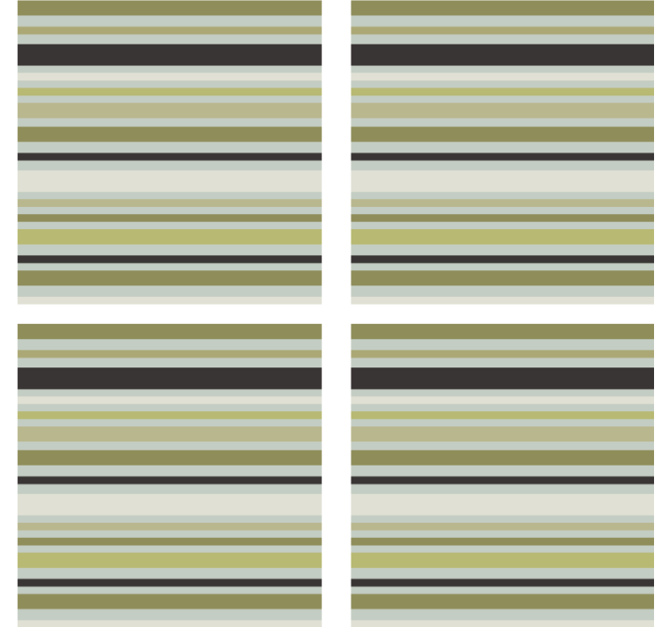 Sous verre motif rayé vert et noir - TenStickers