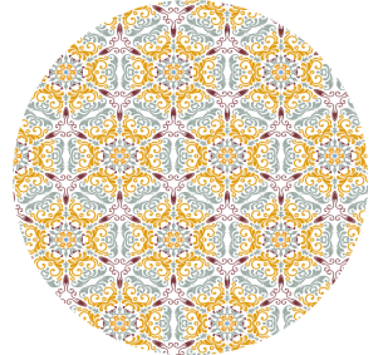 Sous verre composition de fleurs intricate - TenStickers