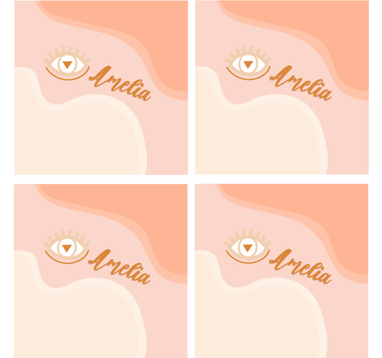 Sous verre personnalisable courbes douces personnalisées - TenStickers