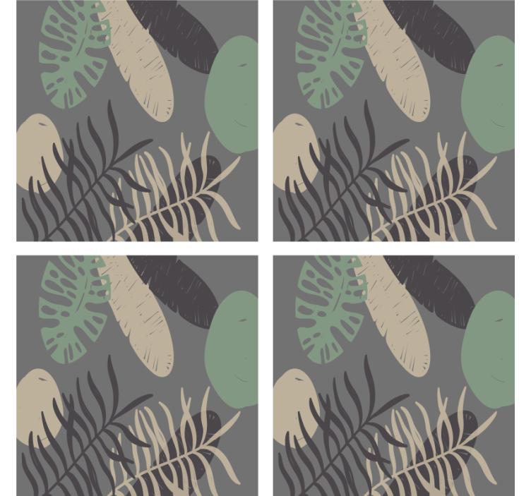 Sous verre motif texturé feuillu - TenStickers