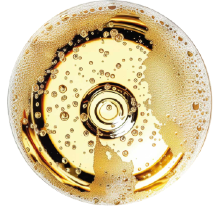 Dessous de verre champagne - TenStickers