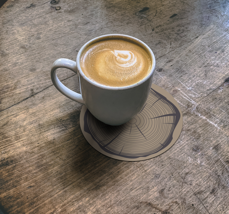 Dessous de verre vintage Tronc d'arbre - TenStickers