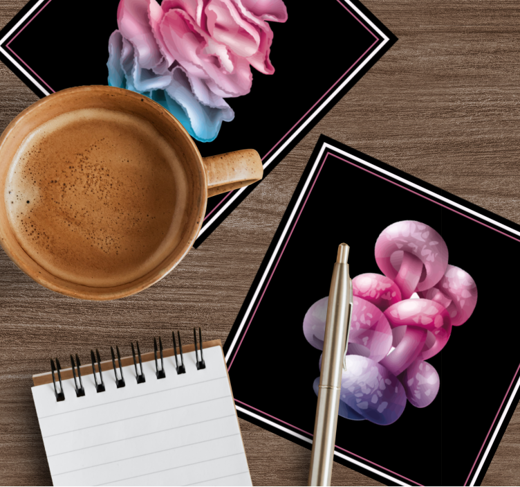 Dessous de verre moderne Ensemble de champignons magiques - TenStickers