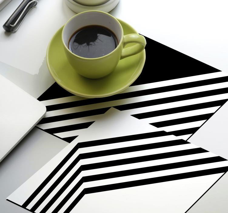 dessous de verre moderne Rayures modernes - TenStickers