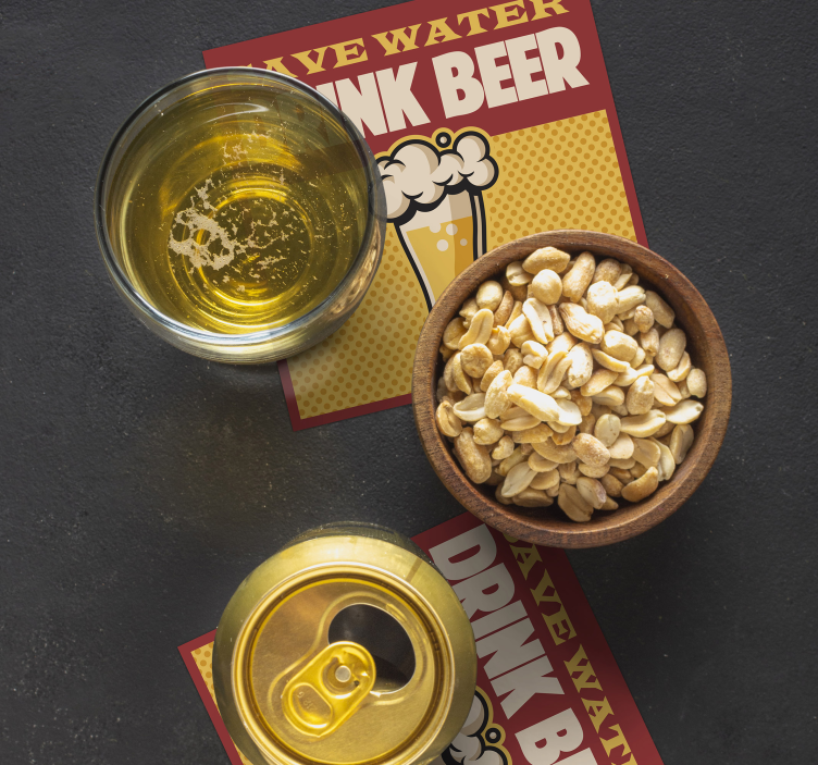 économiser de l'eau boire de la bière - TenStickers