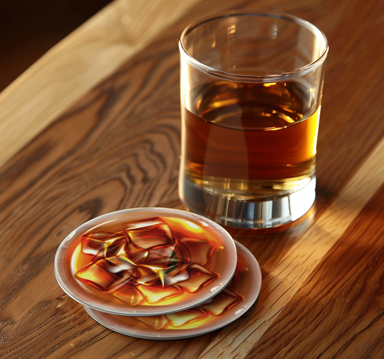 Sous-verre verre à whisky - TenStickers