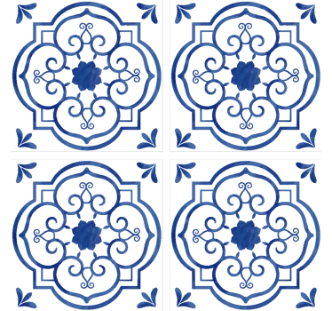 Dessous de verre bleu classique - TenStickers