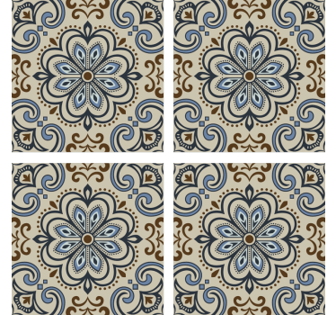 Magnifique dessous de verre imprimé floral - TenStickers