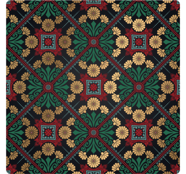 Sous verre feuille décorative à motif floral - TenStickers