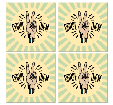 Sous verre citation symbole de paix - TenStickers