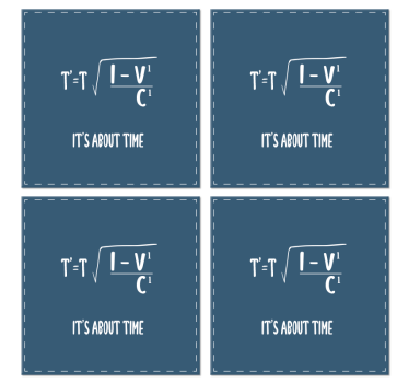 Dessous de verre pour les bizarres Il est temps - TenStickers