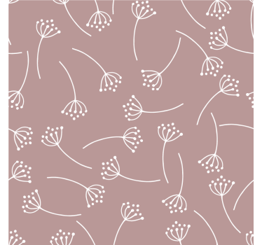 Sous verre motif art ligne florale - TenStickers