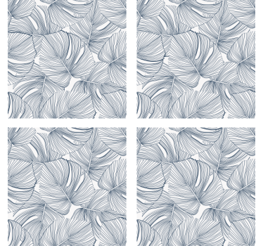 Sous verre design motif feuilles - TenStickers